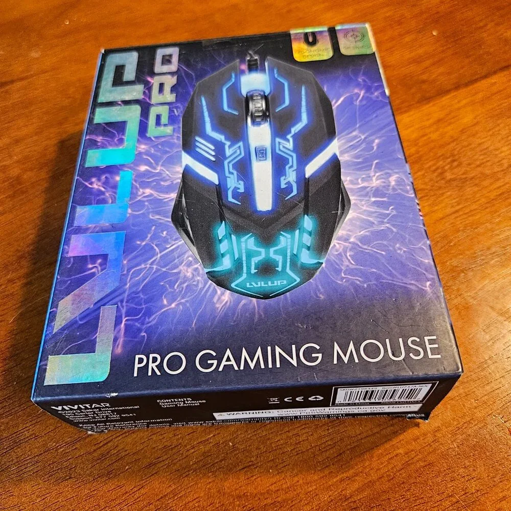 LVLUP RGB Pro USB Gaming Mouse Backlit LU737A-NOC Computer Accessory Wired